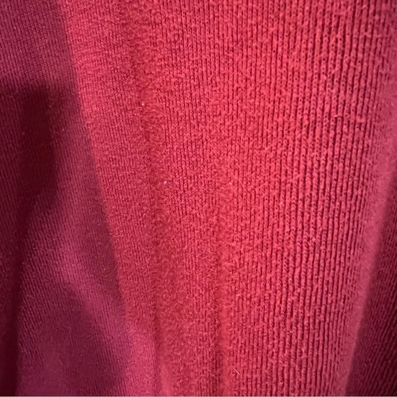 Bobbie Brooks Sweater Plus Size 18W 20W Red Flower Embroidered Collared Knit Top - Picture 7 of 8